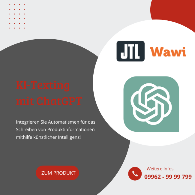 ChatGPT KI-Texting in die JTL-Wawi integrieren - 