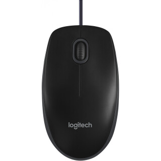 Logitech B100 optische Maus schwarz USB
