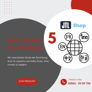 JTL-Shop 5 Sprachpaket Sprachvariablen Englisch