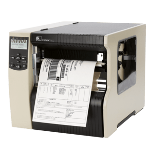 Zebra 220Xi4, 12 Punkte/mm (300dpi), Cutter, RTC, ZPLII, Multi-IF, Printserver (Ethernet)