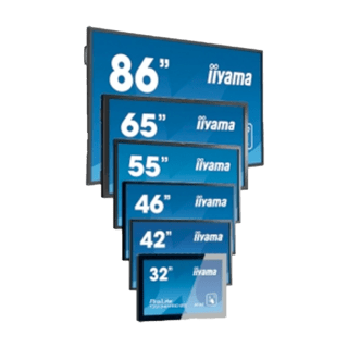 iiyama ProLite IDS, 217,4cm (85,6), Infrarot, 4K, USB, USB-C, RS232, Ethernet, WLAN, Kit (USB), schwarz