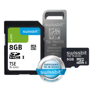 Swissbit TSE, USB-Stick, 8 GB, vereinzelt